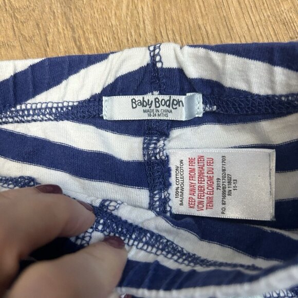 Mini Baby Boden Boy Shorts 18-24 mo Stripe Pants Bottoms 9 month Nautical Preppy - Picture 3 of 5